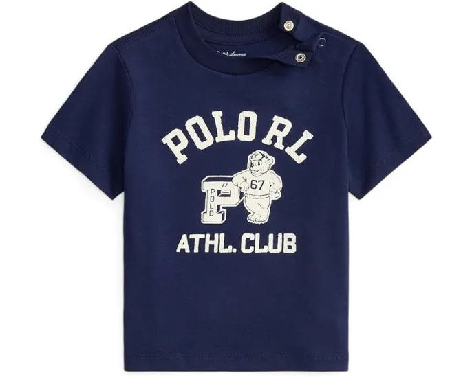 Детская футболка Polo Ralph Lauren Kids с логотипом из хлопкового джерси