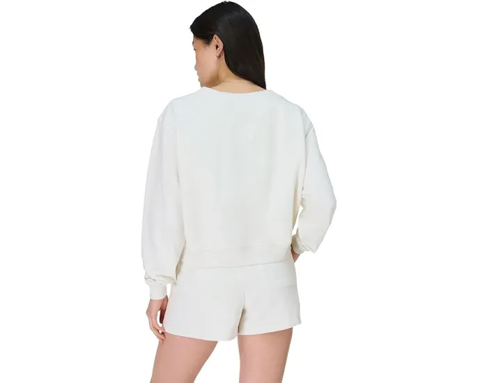 Кроп-топ Sweaty Betty Revive с V-образным вырезом и рукавами-фонариками