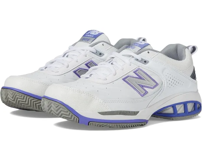 Теннисные кроссовки New Balance 806 с кожаным верхом и системой амортизации ABZORB