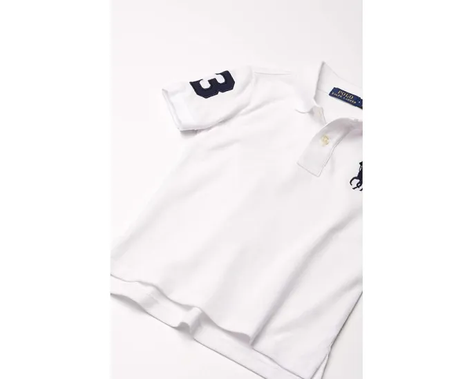 Хлопковая поло из сетки с большим пони Polo Ralph Lauren для маленьких детей