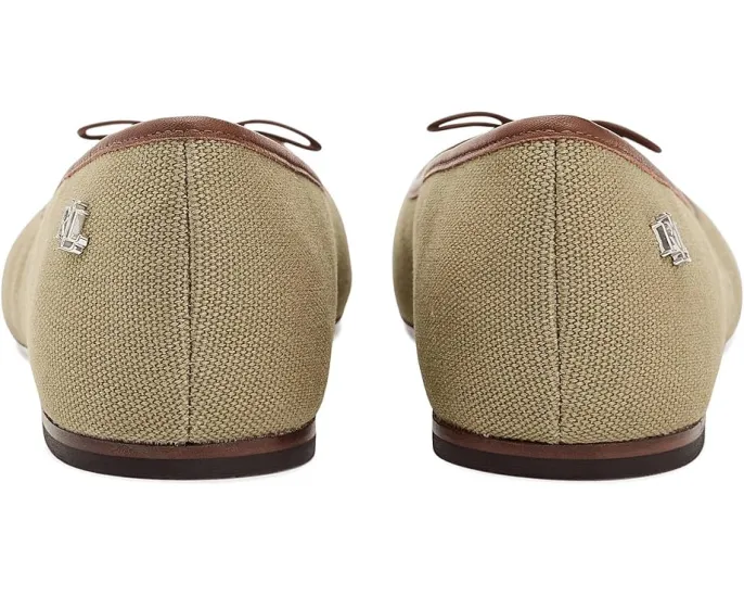 Балетки Lauren Ralph Lauren Jayna из промытого хлопка