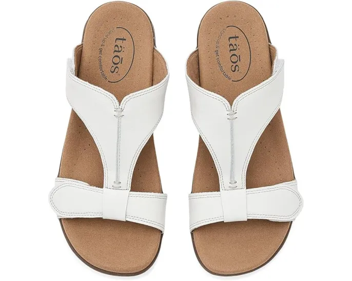 Сандалии Taos Footwear Slide Show с итальянской кожей и поддержкой свода стопы