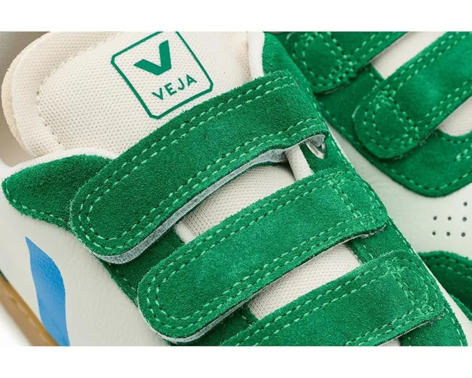 Кроссовки VEJA Kids Small V-90 на липучке с кожаным верхом