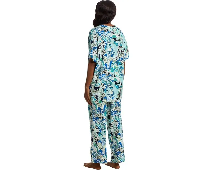 Пижама N by Natori Fusion Fans с коротким рукавом из шифона