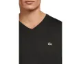 Футболка Long Sleeve Pima Jersey V-Neck T-Shirt от Lacoste с длинным рукавом