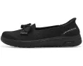 Женские слипоны SKECHERS Hands Free Slip-Ins Arch Fit Inspire с поддержкой свода стопы и стразовым бантом