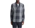 Рубашка Vince Dunluce Plaid с отдельной планкой и клеткой oversize