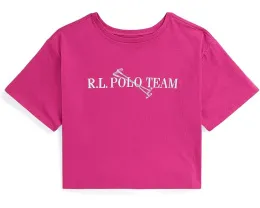 Объемная футболка Polo Team из хлопкового джерси для старших детей Polo Ralph Lauren