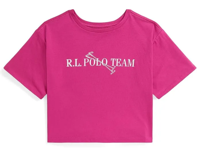 Объемная футболка Polo Team из хлопкового джерси для старших детей Polo Ralph Lauren