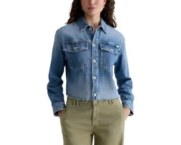 Короткая рубашка-куртка Valleta Utility в цвете Abyss от AG Jeans