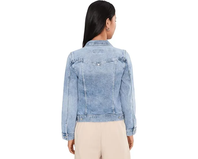 Джинсовая куртка Liverpool Los Angeles Classic с эластичностью и накладными карманами