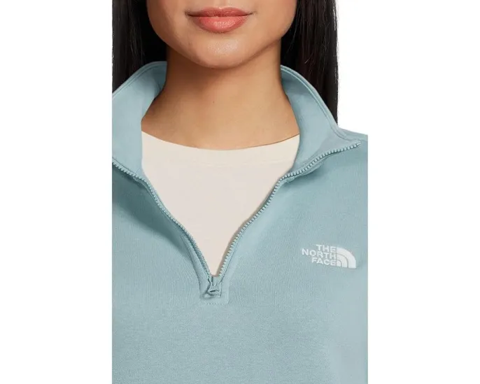 Свитшот The North Face Evolution с молнией на четверть и вышивкой