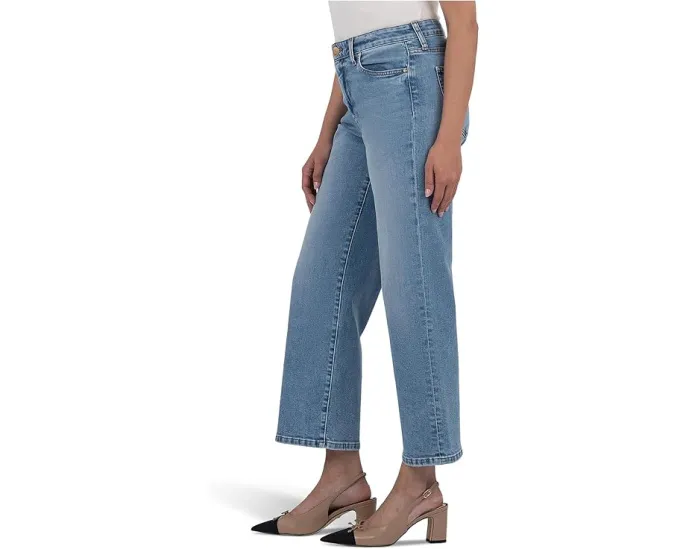 Джинсы KUT from the Kloth Charlotte с высокой посадкой и широкими штанинами