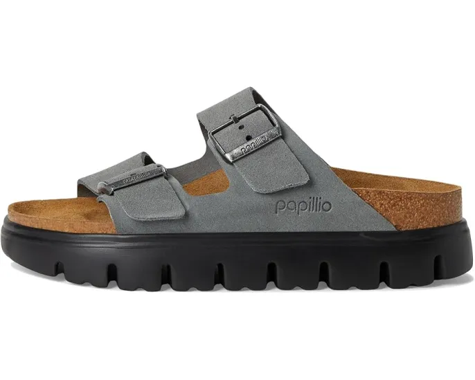 Сандалии Arizona Chunky на платформе от Birkenstock из замши