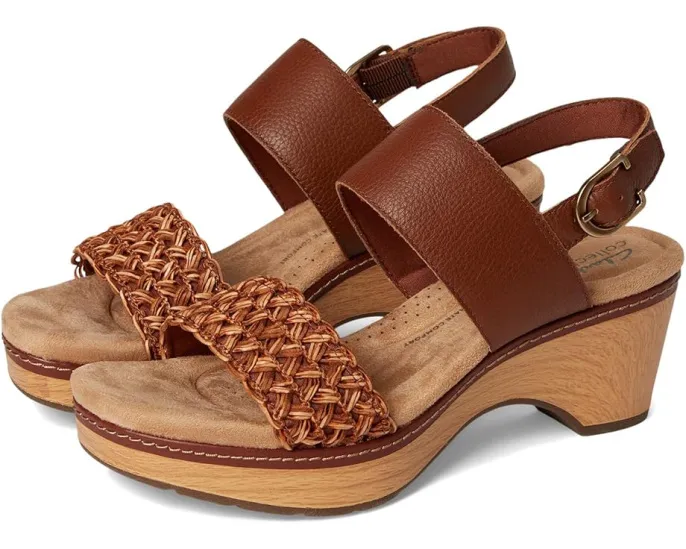 Сандалии Clarks Seannah Step с ремешком на щиколотке и застежкой на липучке