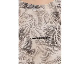 Футболка Armani Exchange с принтом Leaf Allover из хлопка