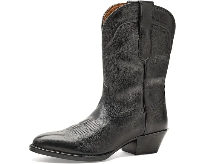 Казаки Grayson от Ariat с цветочной строчкой и блок-каблуком