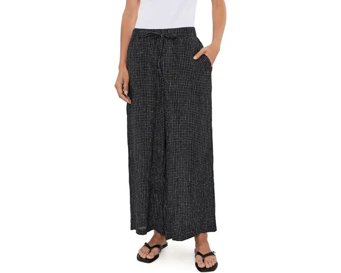 Укороченные широкие брюки Eileen Fisher Petite из органического льна