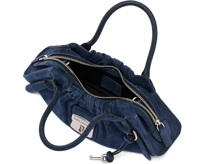 Маленькая сумка-сатчел The Suede Dakota из замши с регулируемым ремнем Marc Jacobs
