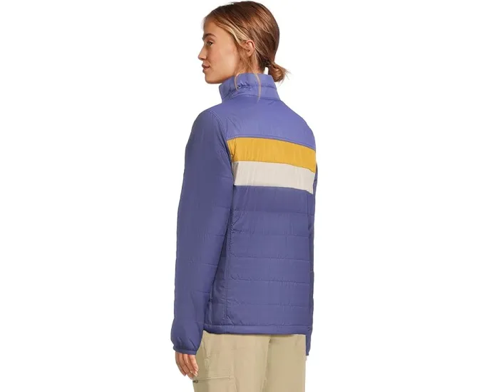 Пуховик L.L.Bean Mountain Classic с цветными блоками и застежкой на молнии