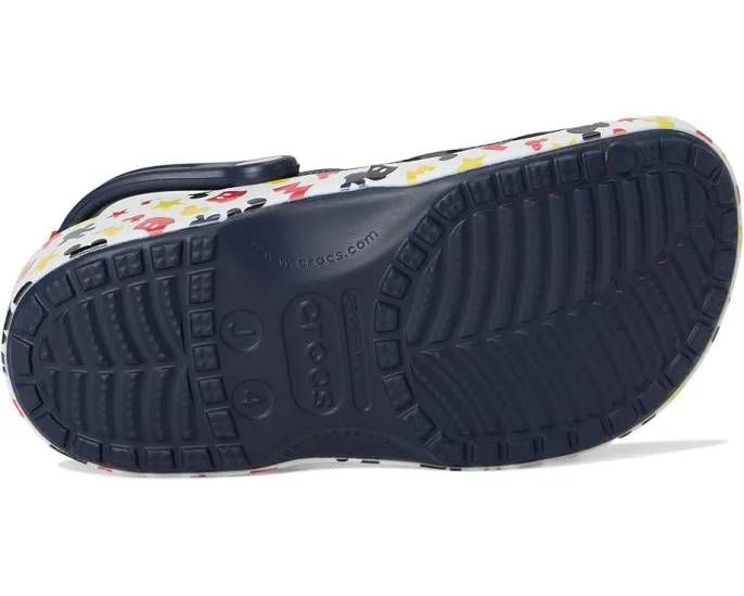Кроксы Crocs Kids с принтом Микки Мауса и стразами Jibbitz