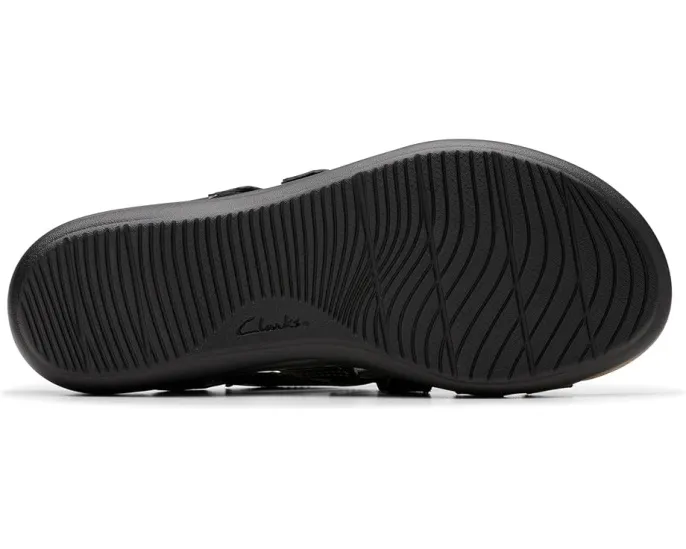 Плоские сандалии Clarks Laurieann Bali с открытым мысом и технологией Cushion Plus