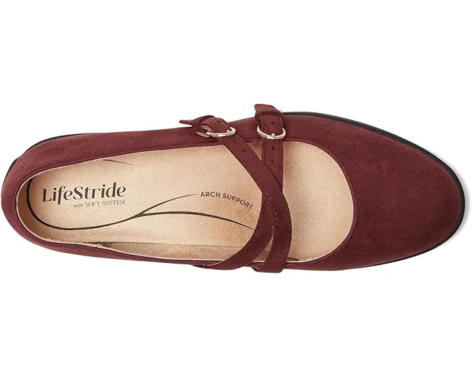 Туфли Mary Jane LifeStride Marnie из микрозамши с перекрестными ремешками