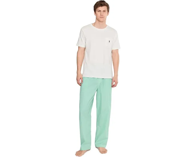 Пижамные брюки Polo Ralph Lauren Woven PJ с поясом на кулиске и карманами