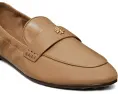 Лоферы Tory Burch Ballet из замши с деталью Double T