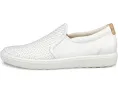 ECCO Soft 7 Woven Slip-On II женские мокасины из цельнозерновой кожи