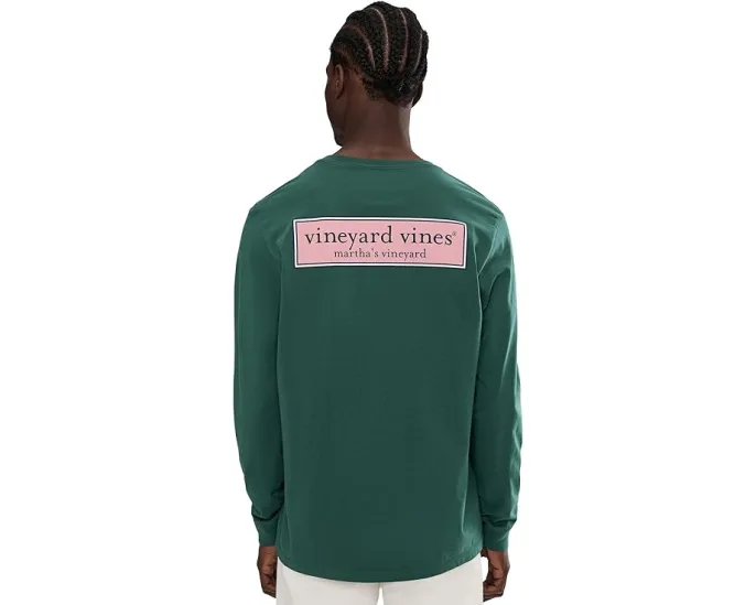 Vineyard Vines футболка с длинным рукавом и классическим логотипом кита
