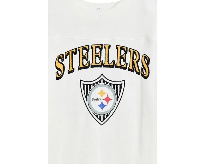 Футболка Pittsburgh Steelers с полосатым кокеткой от Junk Food Clothing Kids