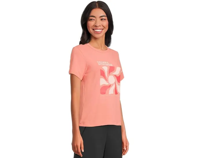 Футболка Columbia Sun Trek Graphic с коротким рукавом и защитой UPF 50