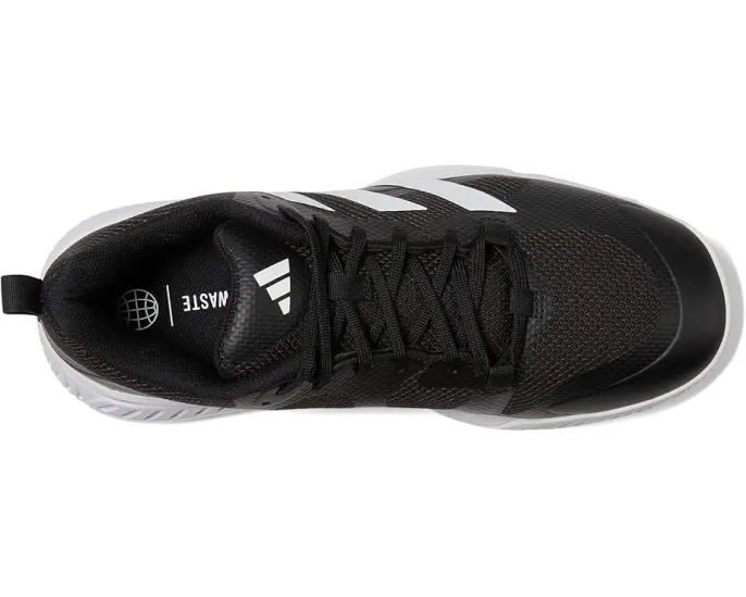 Кроссовки Adidas Court Team Bounce 2.0 с текстильным верхом и фирменными полосками