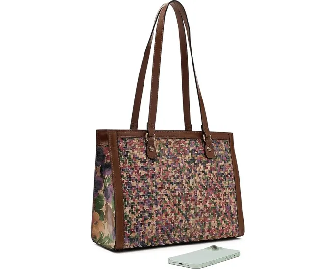 Плетеный саквояж Marena Woven Satchel Patricia Nash