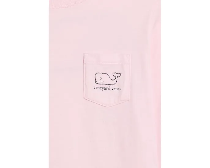 Футболка Vineyard Vines Vintage Whale с длинным рукавом Pink Drink