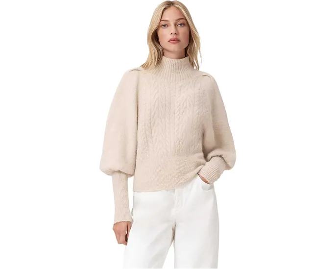 Джемпер AllSaints Sajel с косой вязкой и воротником-водолазкой