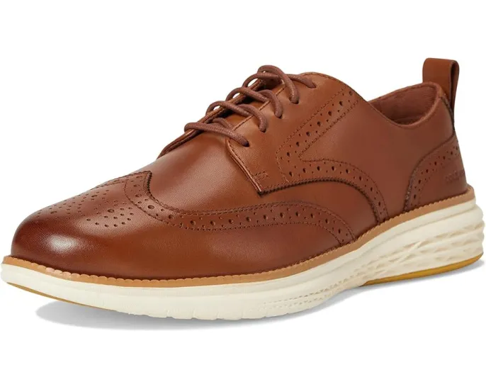 Оксфорды Cole Haan Grand Hurrion Wing Tip с кожаным верхом и подошвой EVA