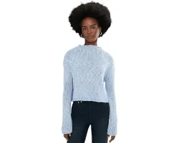 Свитер Free People Opal из хлопка с отворотом на горловине и пониженными плечами