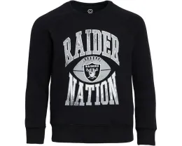 Детская футболка Junk Food Clothing Kids с длинным рукавом и принтом Las Vegas Raiders