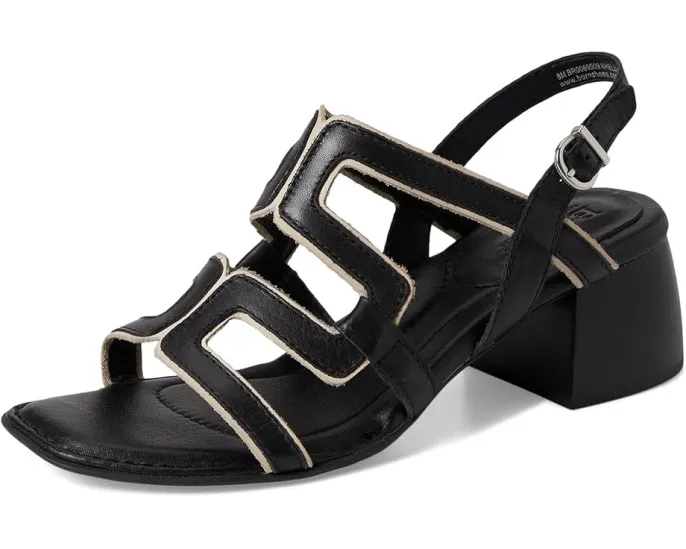 Сандалии Sofia от Born с ремешками и квадратным носком на деревянном каблуке