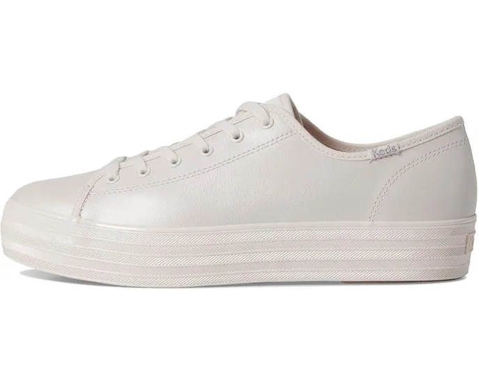 Кроссовки Keds Triple Kick Leather на платформе с кожаным верхом