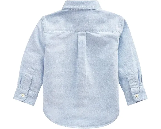 Polo Ralph Lauren Kids Рубашка из хлопкового оксфорда для младенцев