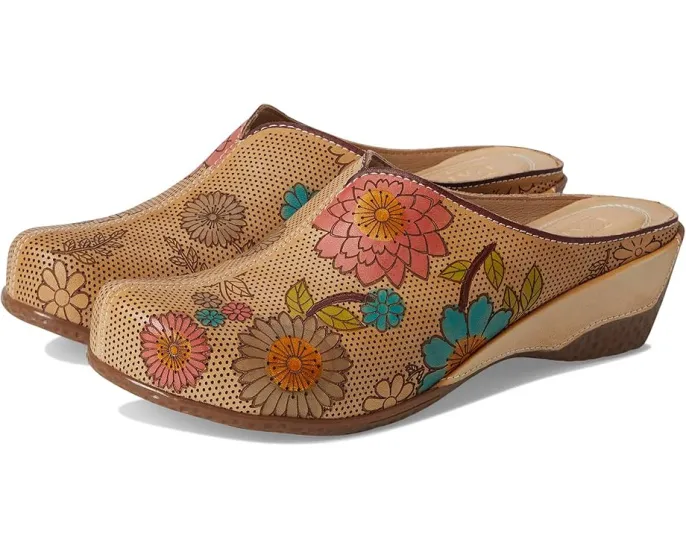 L'Artiste by Spring Step Клуоги Chienti с перфорированной кожей и ручной росписью