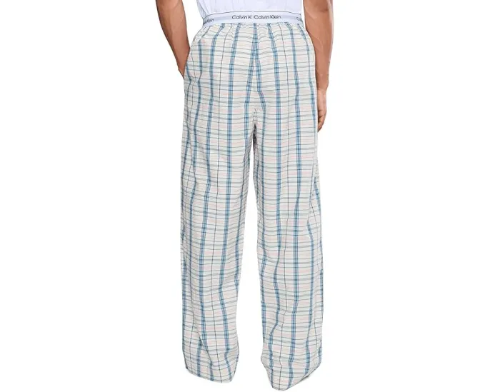Штаны Calvin Klein Underwear Cotton Poplin для сна с клетчатым принтом