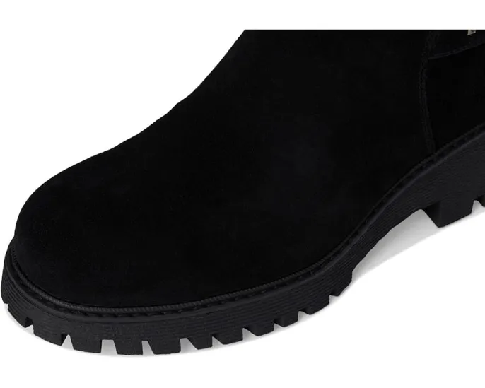 Ботильоны Kelson из мягкого нубука с меховой подкладкой и пряжкой