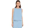 Топ Eileen Fisher из легкого денима с круглым вырезом