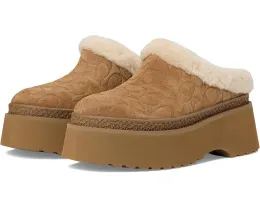 Сабо COACH Cecelia из замши с подкладкой из овчины