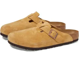 Биркеншток Boston классические клоги из замши с пробковой стелькой