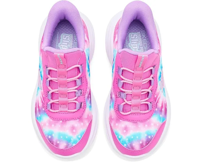 Skechers Kids Hands Free Slip Ins Bounder Pro Rainbow Rush кроссовки с радужным тингом